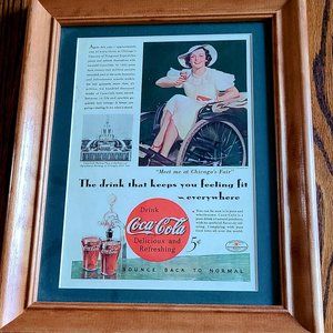 Original framed ad from National Geographic